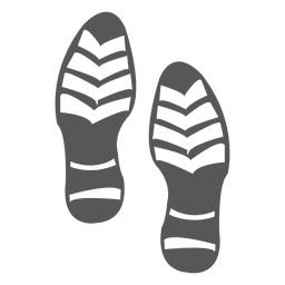 Icono de huella de zapato masculino Diseño PNG