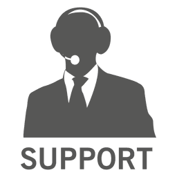 Male support agent grey icon PNG Design Transparent PNG
