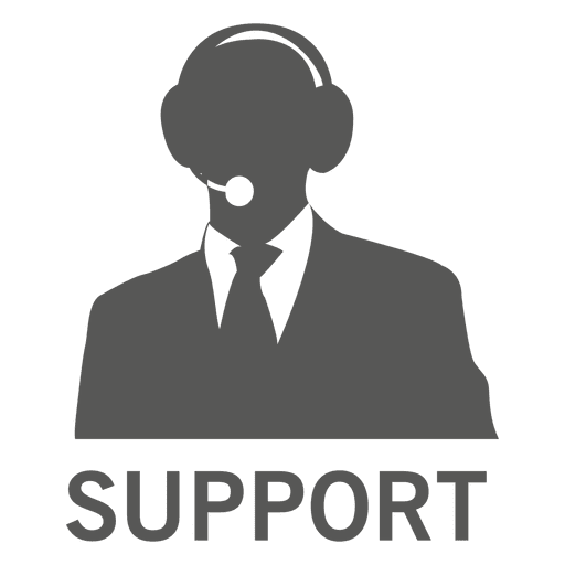 Male support agent grey icon PNG Design