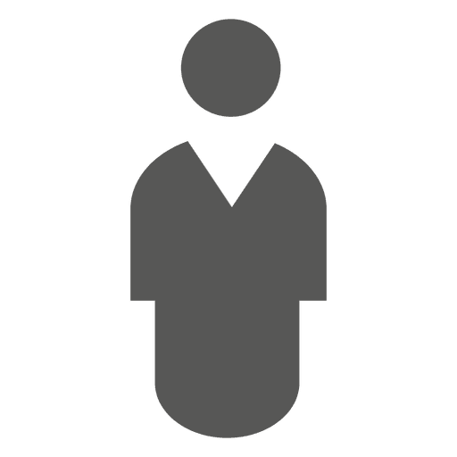 Male symbol silhouette PNG Design