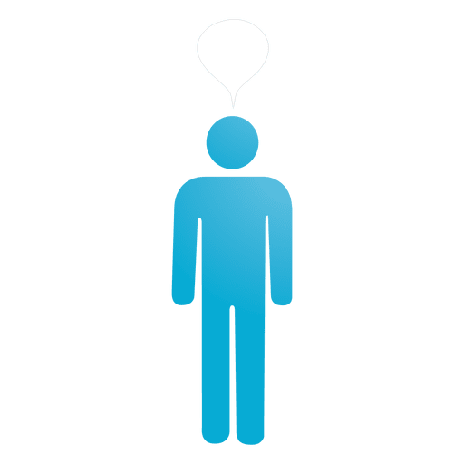 Male with speech bubble PNG Design