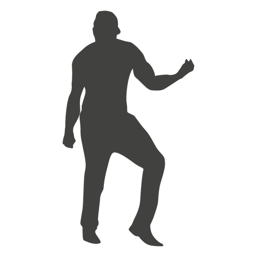 Man celebrating silhouette 2 PNG Design