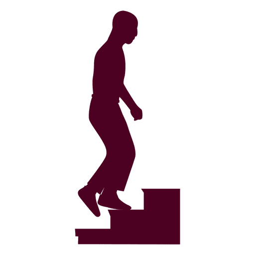 Guy Climbing Stairs Sequence 3  PNG Design