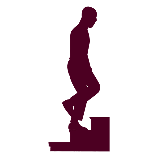 Man climbing stairs sequence 7 PNG Design