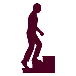 Bald Guy Climbing Stairs Sequenz 9 PNG-Design