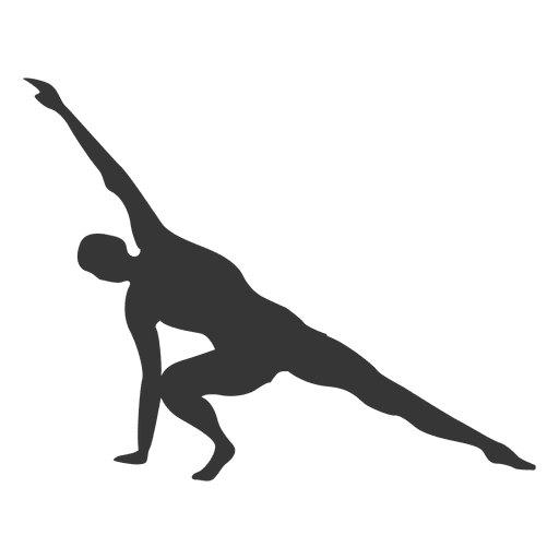 Man exercise silhouette PNG Design