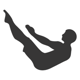 Man fitness training silhouette PNG Design