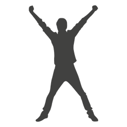 Man happiness celebration PNG Design