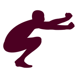 Man jumping motion silhouette Transparent PNG
