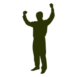 Homem levantando as mãos 5 Desenho PNG