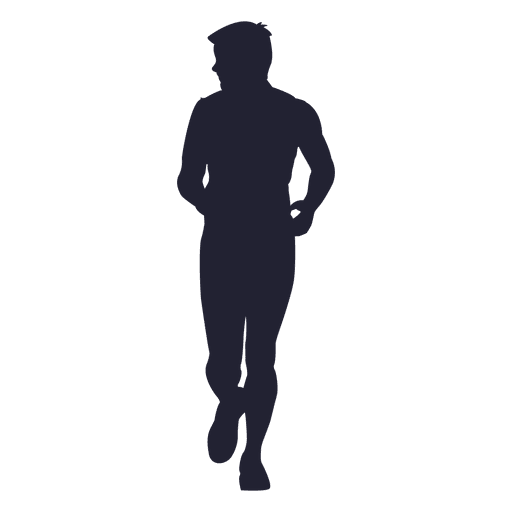 Man running marathon silhouette 1 PNG Design