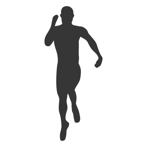 Mann läuft Silhouette PNG-Design