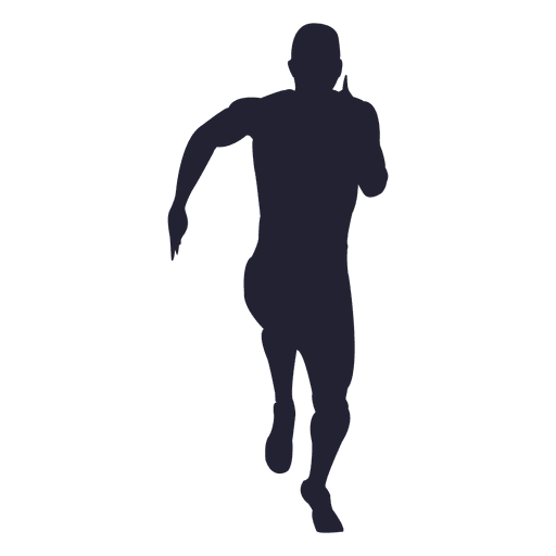 Homem correndo silhueta 6 Desenho PNG