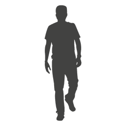 Homem andar frente silueta 3 Desenho PNG Transparent PNG