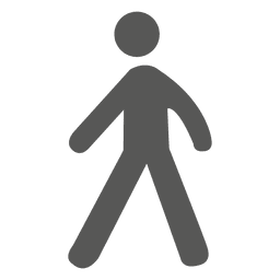Signo de hombre caminando Diseño PNG
