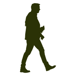 Homem andar silueta 10 Desenho PNG