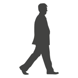 Man walking silhouette 12 Transparent PNG