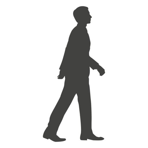 Homem andar silueta 13 Desenho PNG