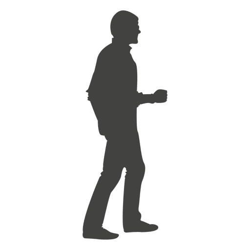 Man walking silhouette 14 PNG Design