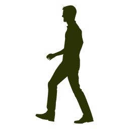 Hombre caminando silueta 9 Diseño PNG