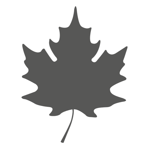 Download Simple maple leave silhouette - Transparent PNG & SVG vector file