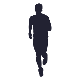 Silhueta de corrida de maratona Desenho PNG