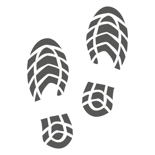 Icono de huella de zapato de hombres Diseño PNG