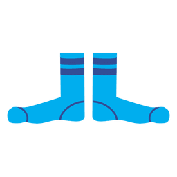 Mens blue socks cartoon PNG Design