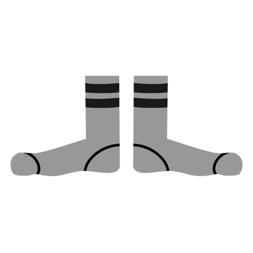 Dibujos animados de calcetines grises para hombre Diseño PNG