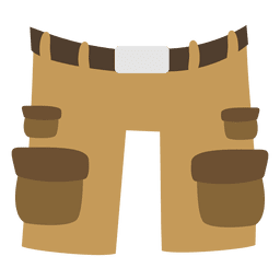 Dibujos animados de medio pantalón para hombre Diseño PNG