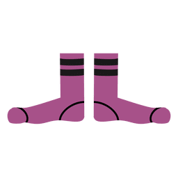 Mens purple socks cartoon PNG Design Transparent PNG