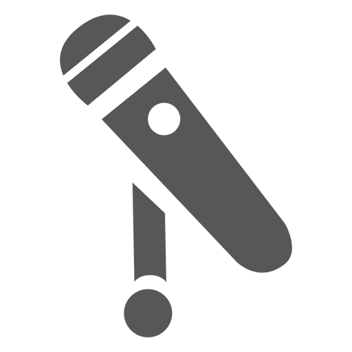 Flaches Mikrofonsymbol PNG-Design