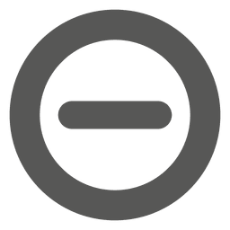 Minus inside circle icon PNG Design