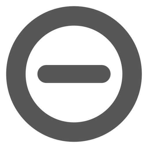 Minus inside circle icon PNG Design