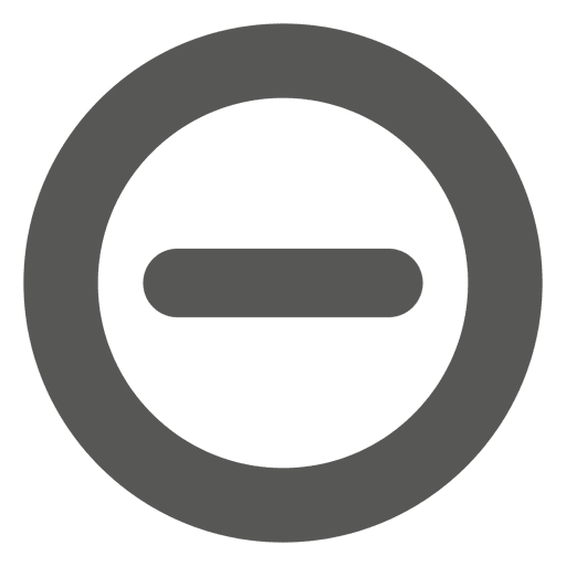 Minus sign inside a circle negative symbol Vector Image