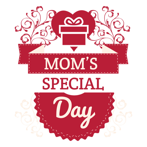 Mom's special label PNG Design