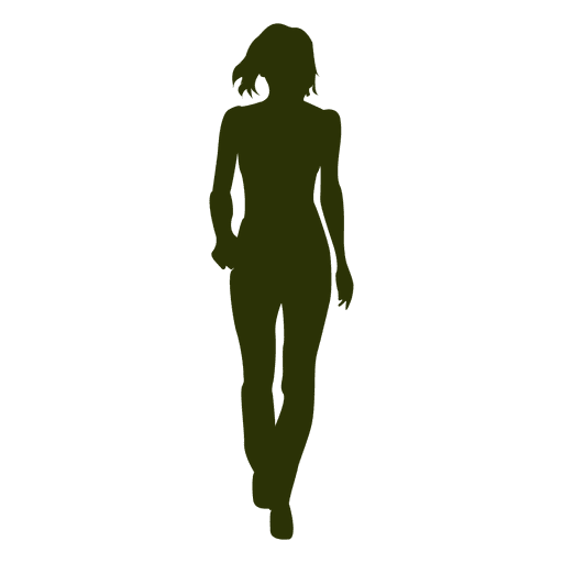 Morning walk woman silhouette PNG Design