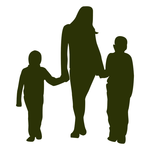 Download Mother with two sons - Transparent PNG & SVG vector file