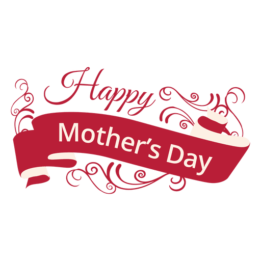 Mothers day decorative label