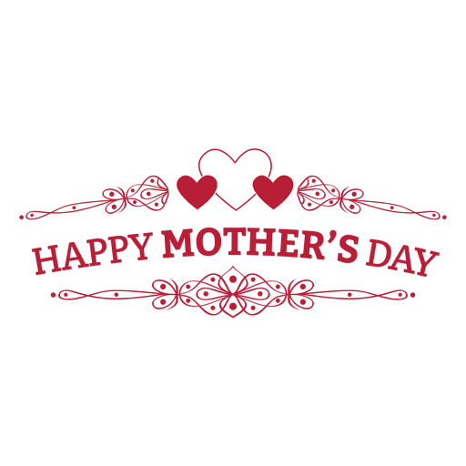 Mothers day retro badge PNG Design
