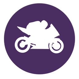 Motocross circle icon PNG Design