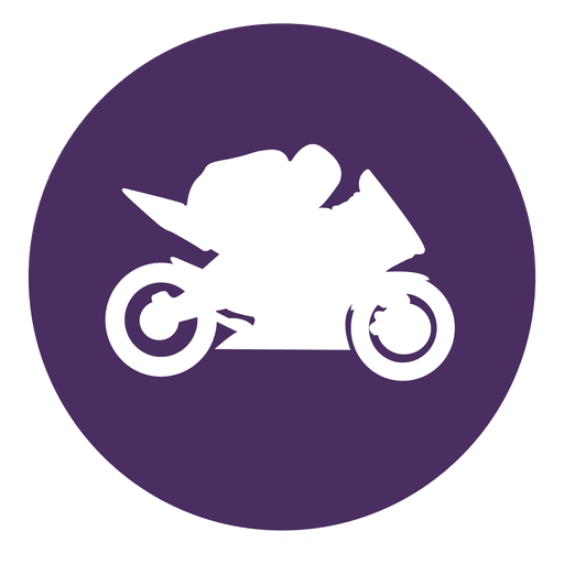 Ícone do círculo de motocross Desenho PNG