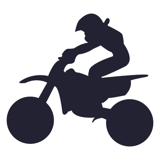 Silhueta de motocross Desenho PNG