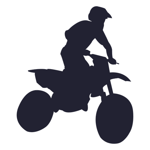 Motocross sport silhouette