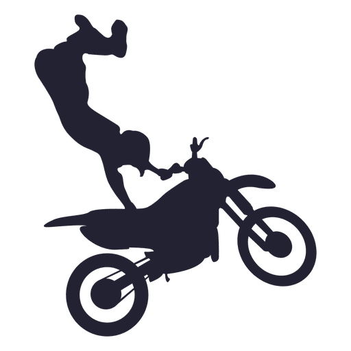Motocross sport silhouette 1
