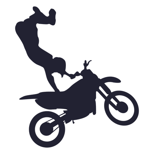 Silhueta de esporte de motocross 1 Desenho PNG