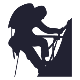 Mountain climbing silhouette 2 PNG Design