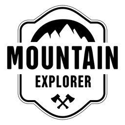 Distintivo de explorador de montanha Desenho PNG