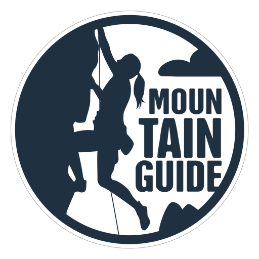 Insignia de guía de montaña Diseño PNG