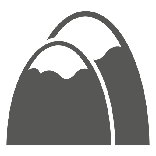Mountains sketch icon PNG Design